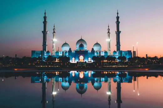 Sheikh Zayed Grand Mosque in Abu Dhabi, UAE