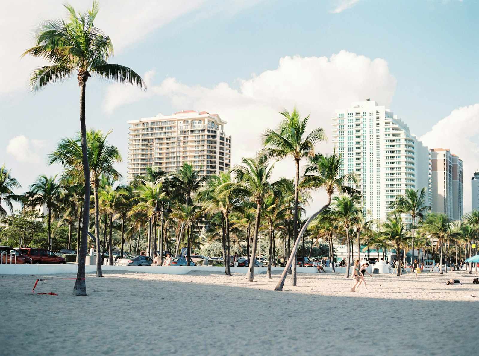 Miami Beach oceanfront and Art Deco skyline
