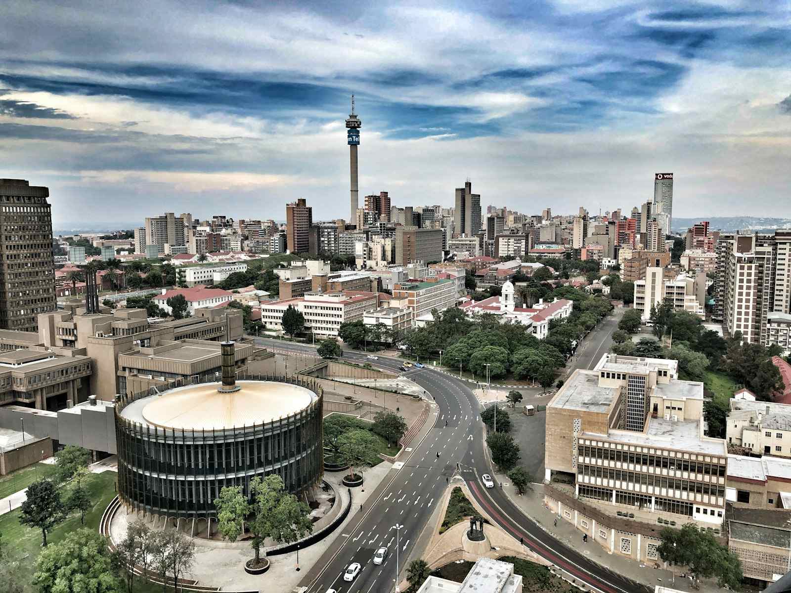 Durban beachfront and Indian Ocean, South Africa