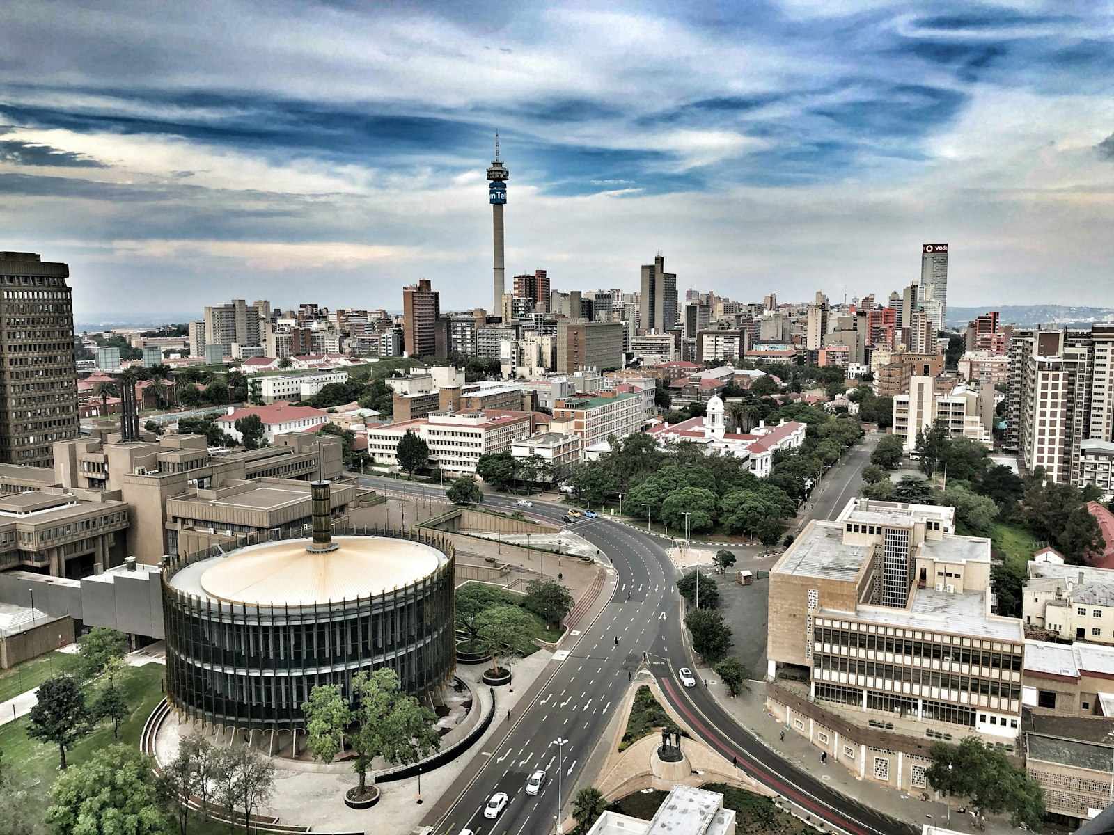 Durban beachfront and Indian Ocean, South Africa