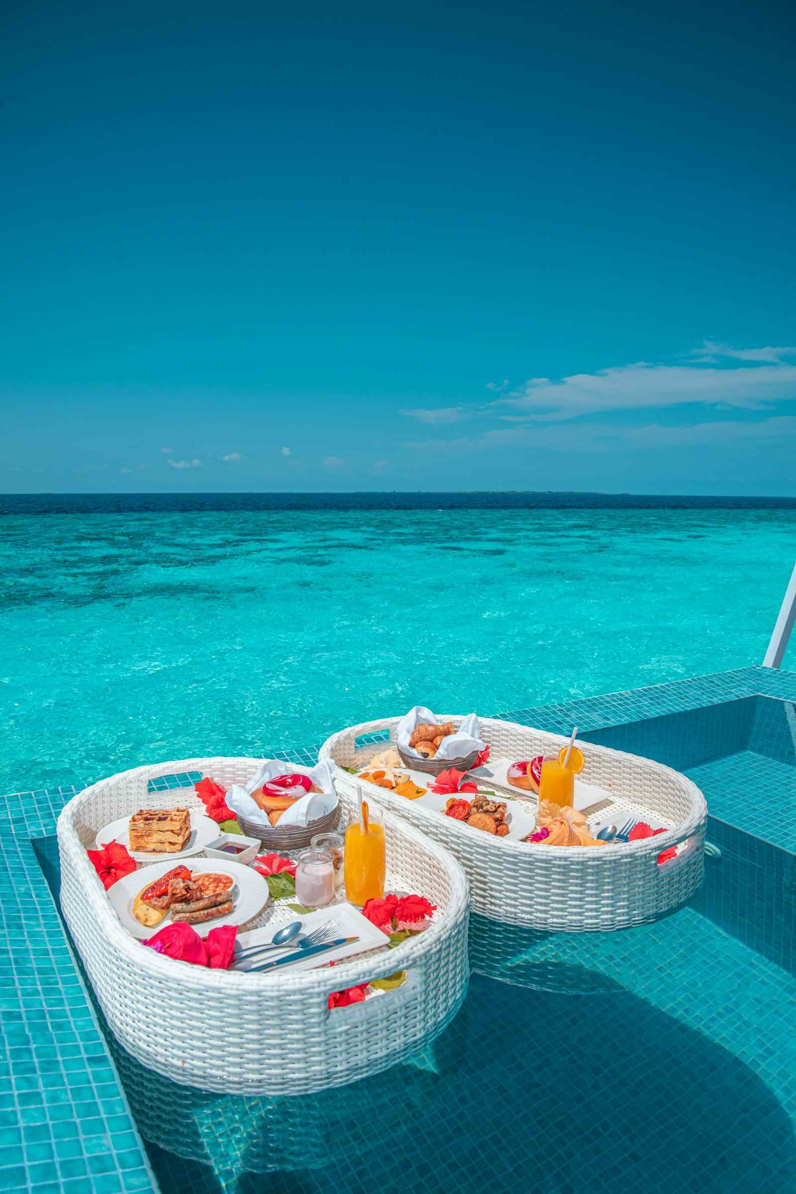 Turquoise lagoon and tropical coast of Mauritius