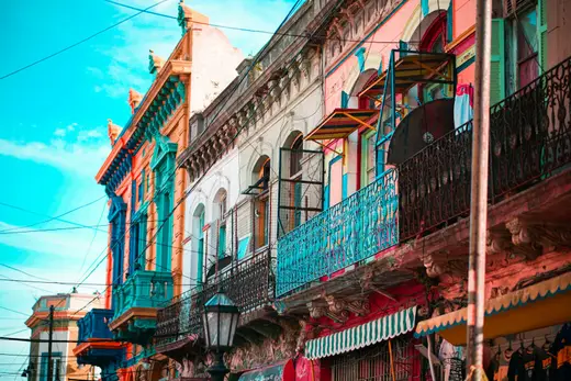Colorful Caminito street in La Boca, Buenos Aires